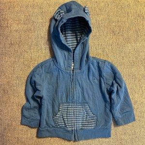GAP baby blue hoodie sweatshirt 6-12 months